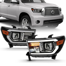 Load image into Gallery viewer, ANZO 111447 2007-2014 Toyota Tundra Projector Light Bar H.L Black Amber(Led High Beam) (Halogen Version)