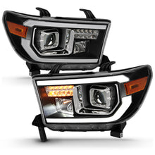 Load image into Gallery viewer, ANZO 111447 2007-2014 Toyota Tundra Projector Light Bar H.L Black Amber(Led High Beam) (Halogen Version)