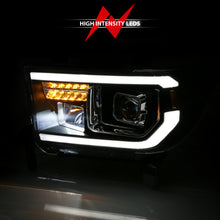 Load image into Gallery viewer, ANZO 111447 2007-2014 Toyota Tundra Projector Light Bar H.L Black Amber(Led High Beam) (Halogen Version)