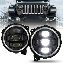 Load image into Gallery viewer, ANZO 111466 2018-2019 Jeep Wrangler Full Led Projector H.L Black