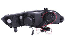 Load image into Gallery viewer, ANZO 121454 2006-2011 Honda Civic Projector Headlights w/ Halo Black (CCFL)