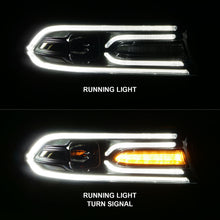 Load image into Gallery viewer, ANZO 121559 2015-2018 Dodge Charger Projector Headlights Plank Style Black