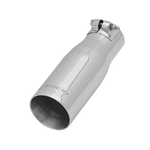 Flowmaster 15375 Exhaust Tip - 3.00 in. Straight Cut Polished SS Fits 2.25 in. Tubing - Clamp on