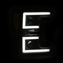 Load image into Gallery viewer, ANZO 111388 LED Headlights 17-18 Ford F-250 Super Duty Plank-Style L.E.D. Headlight Black (Pair)