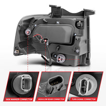 Load image into Gallery viewer, ANZO 111113 2007-2014 Ford Expedition Projector Headlights w/ Halo Black