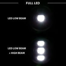 Load image into Gallery viewer, ANZO 111466 2018-2019 Jeep Wrangler Full Led Projector H.L Black