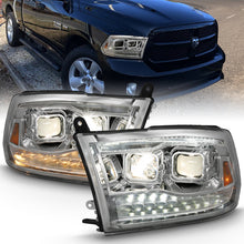 Load image into Gallery viewer, ANZO 111441 2009-2018 Dodge Ram 1500 Projector H.L. Switchback Black Amber