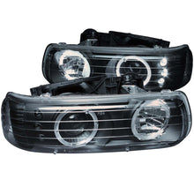 Load image into Gallery viewer, ANZO 111292 2011-2015 Ford F-250 Projector Headlights w/ U-Bar Black