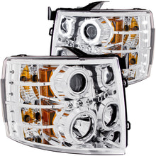 Load image into Gallery viewer, ANZO 111155 1999-2002 Chevrolet Silverado 1500 Crystal Headlights Black