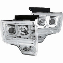 Load image into Gallery viewer, ANZO 111264 2009-2014 Ford F-150 Projector Headlights w/ U-Bar Chrome