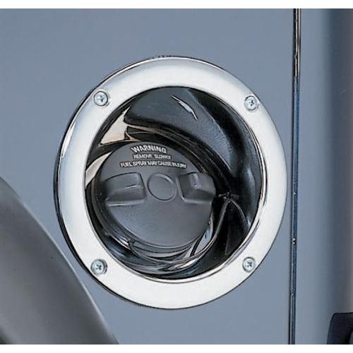 Smittybilt GAS FILLER HOUSING - CHROME JEEP 97-06 WRANGLER (TJ/LJ) 7508
