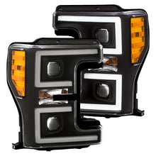 Load image into Gallery viewer, ANZO 111388 LED Headlights 17-18 Ford F-250 Super Duty Plank-Style L.E.D. Headlight Black (Pair)