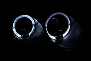 ANZO 121454 2006-2011 Honda Civic Projector Headlights w/ Halo Black (CCFL)
