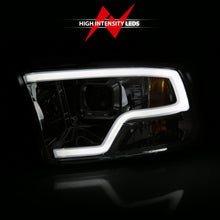 Load image into Gallery viewer, ANZO 111405 09-18 Dodge Ram 1500 Plank Style Projector Headlights Chrome w/ Halo