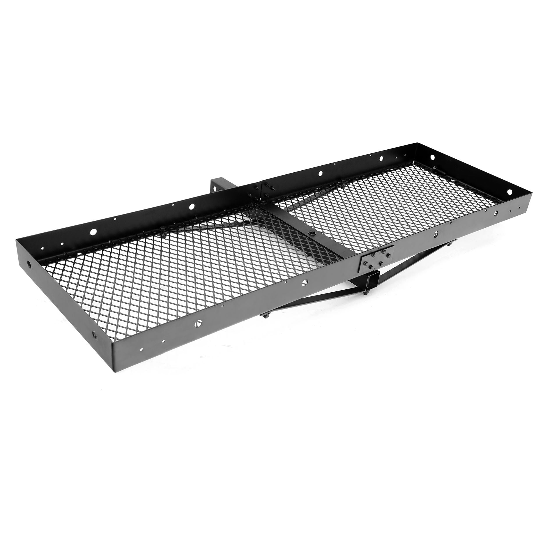 Lund 601010 Universal 20 Inch X 60 Inch Hitch Mounted Steel Cargo Carrier  for 2 Inch Receiver