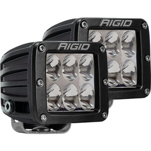 RIGID D-Series PRO LED Light Driving Optic Amber Surface Mount Pair