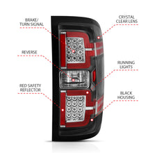 Load image into Gallery viewer, ANZO 311289 2014-2018 Chevy Silverado 1500 LED Taillights Black