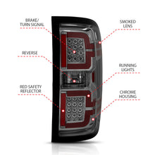 Load image into Gallery viewer, ANZO 311290 2014-2018 Chevy Silverado 1500 LED Taillights Smoke