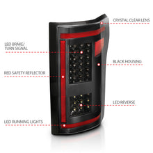 Load image into Gallery viewer, ANZO 311293 15-17 Ford F-150 LED Taillights Black w/ Sequential
