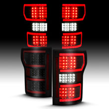 Load image into Gallery viewer, ANZO 311314 18-19 Ford F-150 LED Taillight Black Housing Clear Lens Red Light Bar W/Sequential