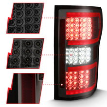 Load image into Gallery viewer, ANZO 311315 2018-2019 Ford F-150 LED Taillight Smoke (Red Light Bar) (w/ Sequential)