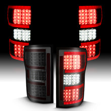 Load image into Gallery viewer, ANZO 311315 2018-2019 Ford F-150 LED Taillight Smoke (Red Light Bar) (w/ Sequential)