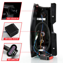 Load image into Gallery viewer, ANZO 311321 2007-2014 Chevy Tahoe LED Taillight Plank Style Black w/Clear Lens