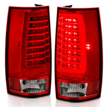 Load image into Gallery viewer, ANZO 311323 2007-2014 Chevy Tahoe LED Taillight Plank Style Chrome With Red/Clear Lens