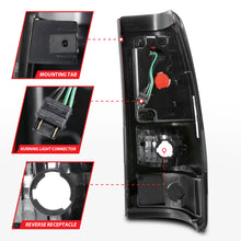 Load image into Gallery viewer, ANZO 311325 1999-2002 Chevy Silverado 1500 LED Taillights Plank Style Black w/Smoke Lens