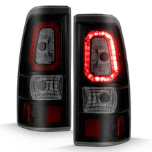 Load image into Gallery viewer, ANZO 311325 1999-2002 Chevy Silverado 1500 LED Taillights Plank Style Black w/Smoke Lens