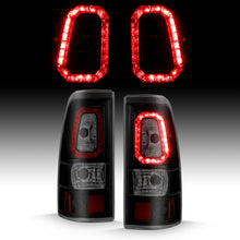 Load image into Gallery viewer, ANZO 311328 2003-2006 Chevy Silverado 1500 LED Taillights Plank Style Black w/Smoke Lens