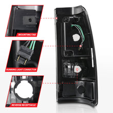 Load image into Gallery viewer, ANZO 311328 2003-2006 Chevy Silverado 1500 LED Taillights Plank Style Black w/Smoke Lens