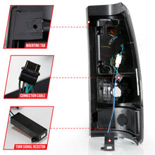 Load image into Gallery viewer, ANZO 311330 1999-2002 Chevy Silverado 1500 LED Taillights Plank Style Black w/Clear Lens