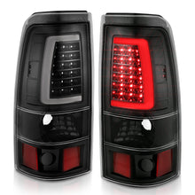 Load image into Gallery viewer, ANZO 311330 1999-2002 Chevy Silverado 1500 LED Taillights Plank Style Black w/Clear Lens
