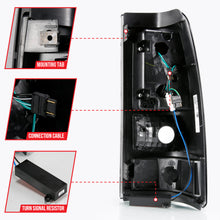 Load image into Gallery viewer, ANZO 311334 2003-2006 Chevy Silverado 1500 LED Taillights Plank Style Black w/Smoke Lens