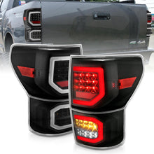 Load image into Gallery viewer, ANZO 311336 2007-2013 Toyota Tundra LED Taillights Plank Style Black w/Clear Lens