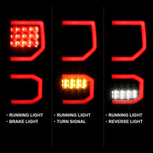 Load image into Gallery viewer, ANZO 311336 2007-2013 Toyota Tundra LED Taillights Plank Style Black w/Clear Lens