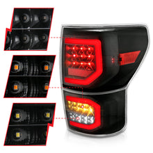 Load image into Gallery viewer, ANZO 311336 2007-2013 Toyota Tundra LED Taillights Plank Style Black w/Clear Lens