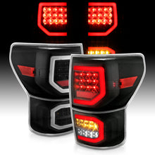 Load image into Gallery viewer, ANZO 311336 2007-2013 Toyota Tundra LED Taillights Plank Style Black w/Clear Lens