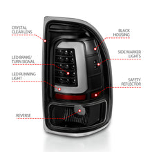 Load image into Gallery viewer, ANZO 311347 1997-2004 Dodge Dakota LED Taillights Black Housing Clear Lens Pair