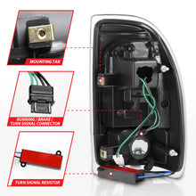 Load image into Gallery viewer, ANZO 311347 1997-2004 Dodge Dakota LED Taillights Black Housing Clear Lens Pair