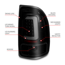 Load image into Gallery viewer, ANZO 311348 1997-2004 Dodge Dakota LED Taillights Black Housing Smoke Lens Pair