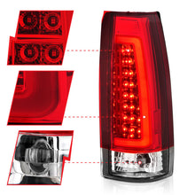 Load image into Gallery viewer, ANZO 311346 1999-2000 Cadillac Escalade LED Taillights Chrome Housing Red/Clear Lens Pair