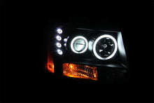 Load image into Gallery viewer, ANZO 111109 2007-2013 Chevrolet Avalanche Projector Headlights w/ Halo Black (CCFL)