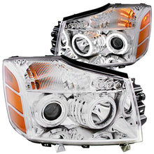 Load image into Gallery viewer, ANZO 111160 2009-2016 Dodge Ram 1500 Projector Headlights w/ Halo Chrome (CCFL)