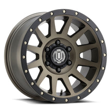 Load image into Gallery viewer, ICON 2017856350BR Compression 17x8.5 6x135 6mm Offset 5in BS 87.1mm Bore Bronze Wheel