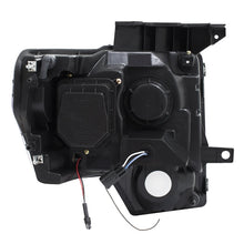 Load image into Gallery viewer, ANZO 111383 2009-2014 Ford F-150 Projector Headlights w/ U-Bar Switchback Black w/ Amber