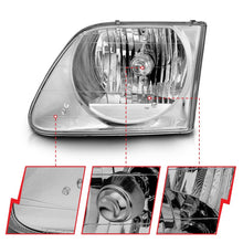 Load image into Gallery viewer, ANZO 111030 1997-2003 Ford F-150 Crystal Headlights Chrome