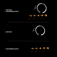 Load image into Gallery viewer, ANZO 111028 2004-2008 Ford F-150 Projector Headlights w/ Halo and LED Black