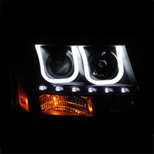 Load image into Gallery viewer, ANZO 111273 2007-2013 Chevrolet Avalanche Projector Headlights w/ U-Bar Black
